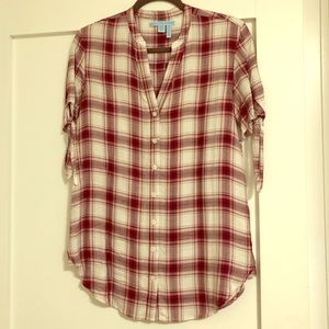 Draper James button down short sleeve top